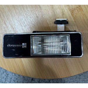National Minitop Vintage Shoe Mount Flash Black Untested